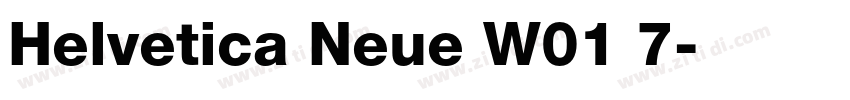 Helvetica Neue W01 7字体转换